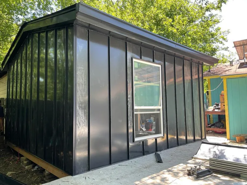 Black standing seam metal wall panels for Metal Roof Installation in West Whiteland